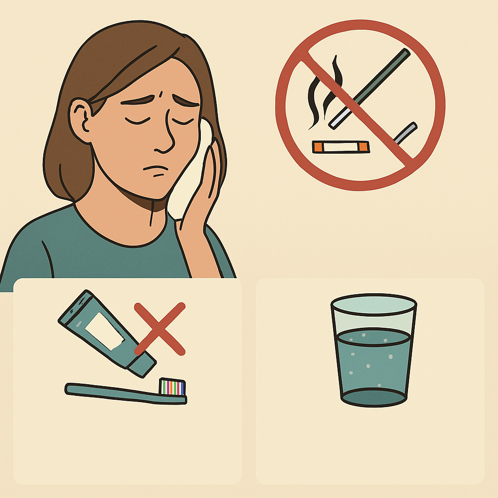 مراقبت های بعد از کشیدن دندان