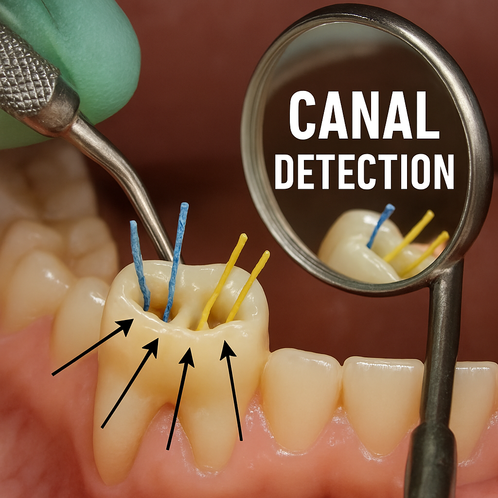 تشخیص تعداد کانال های دندان