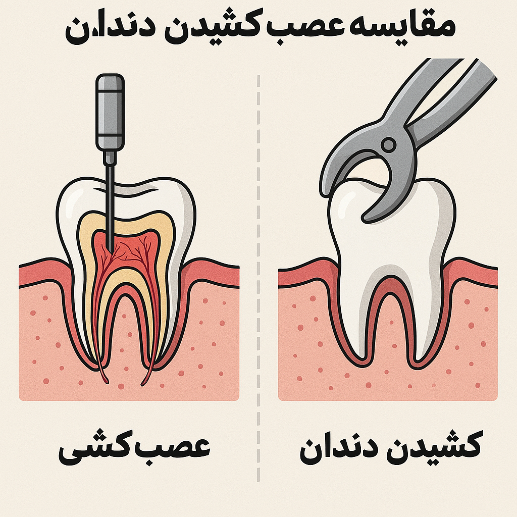کشیدن دندان یا عصب کشی